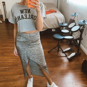 heather gray convertible skirt from nordstrom